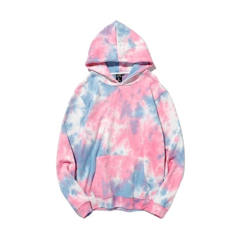 

Men tie-dye hoodie and women camouflage jacket and custom zip up hoodie