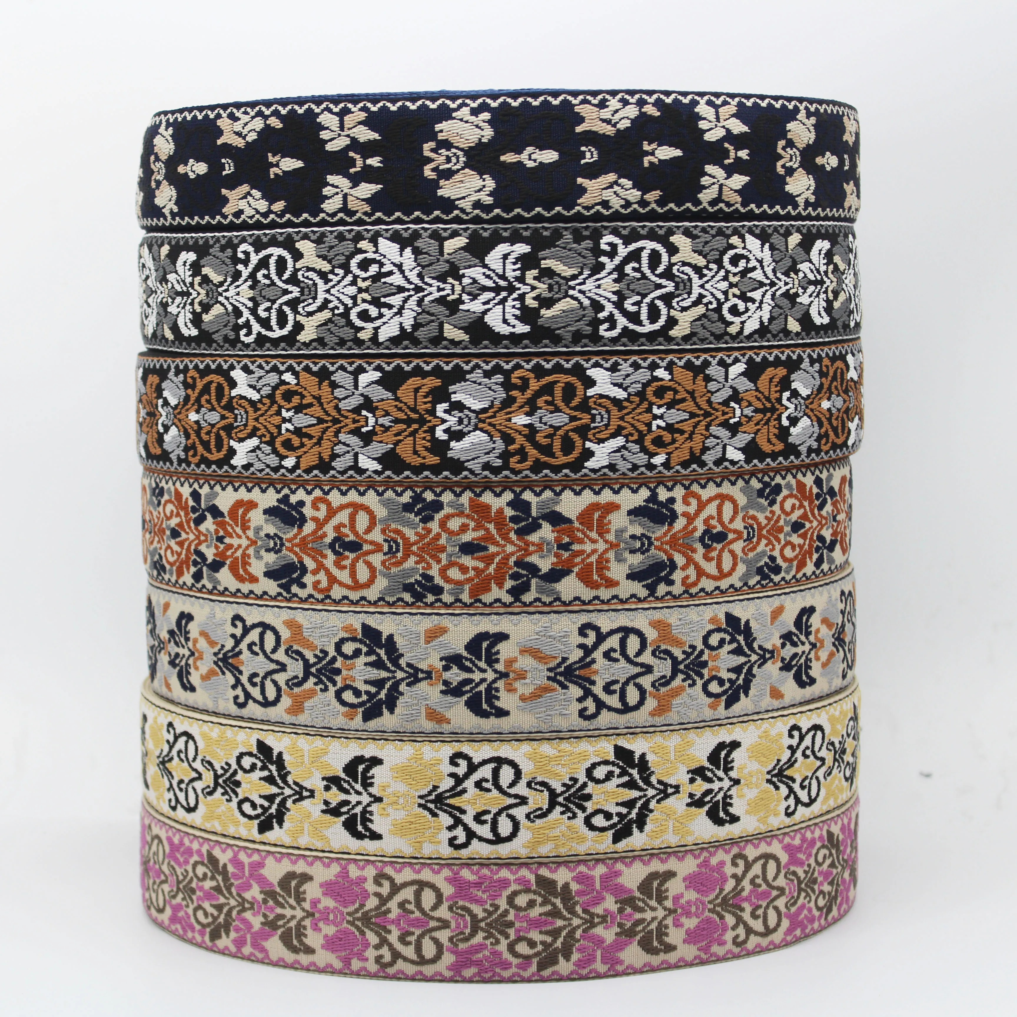 50mm Wide Durable 100% Polyester High Tenacity Jacquard Webbing Strap with Custom Color for Bags & Garments
