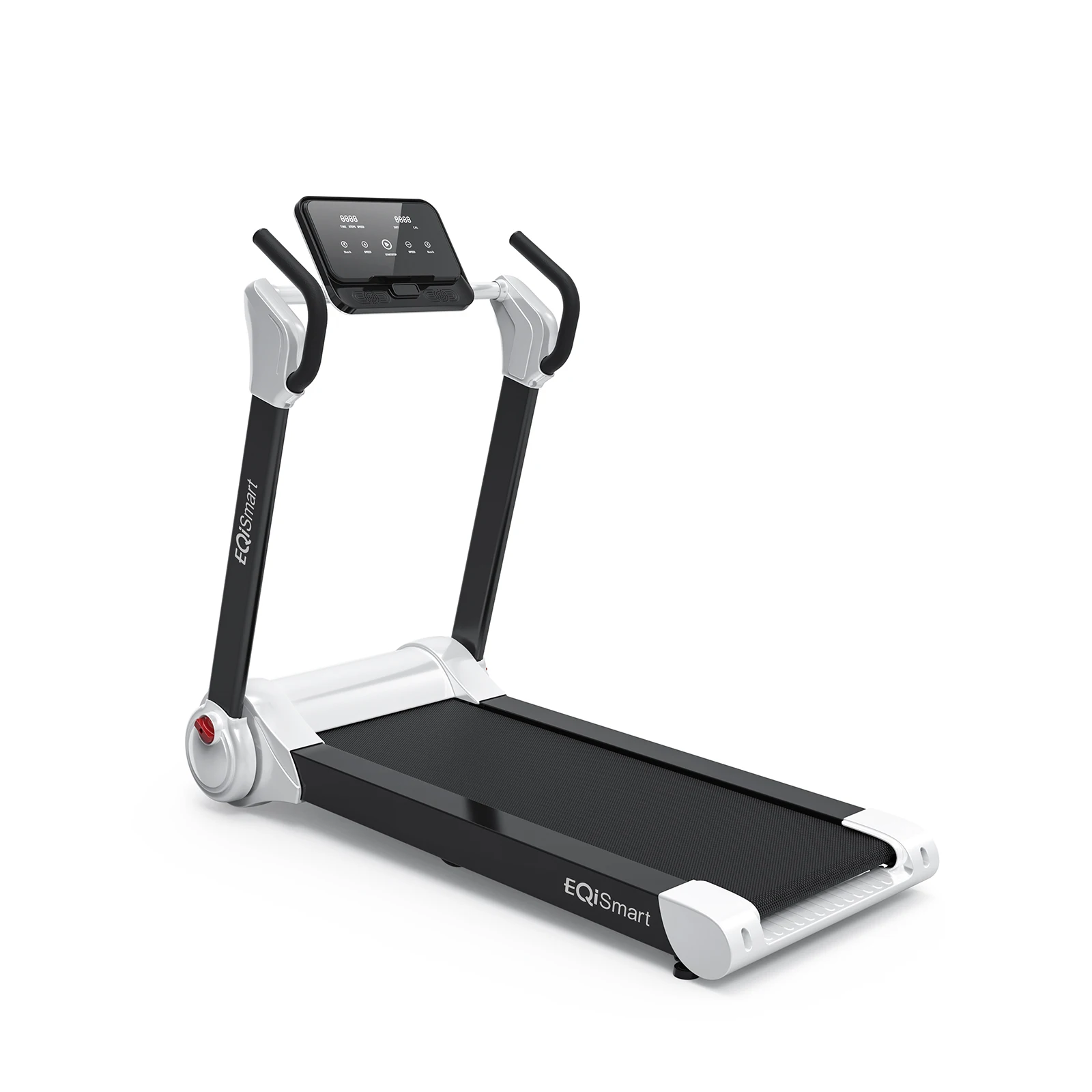 

Electric Folding Treadmill with LED Display and Safety Button Exercise Machine, Saving Small Space in Home Gym Office