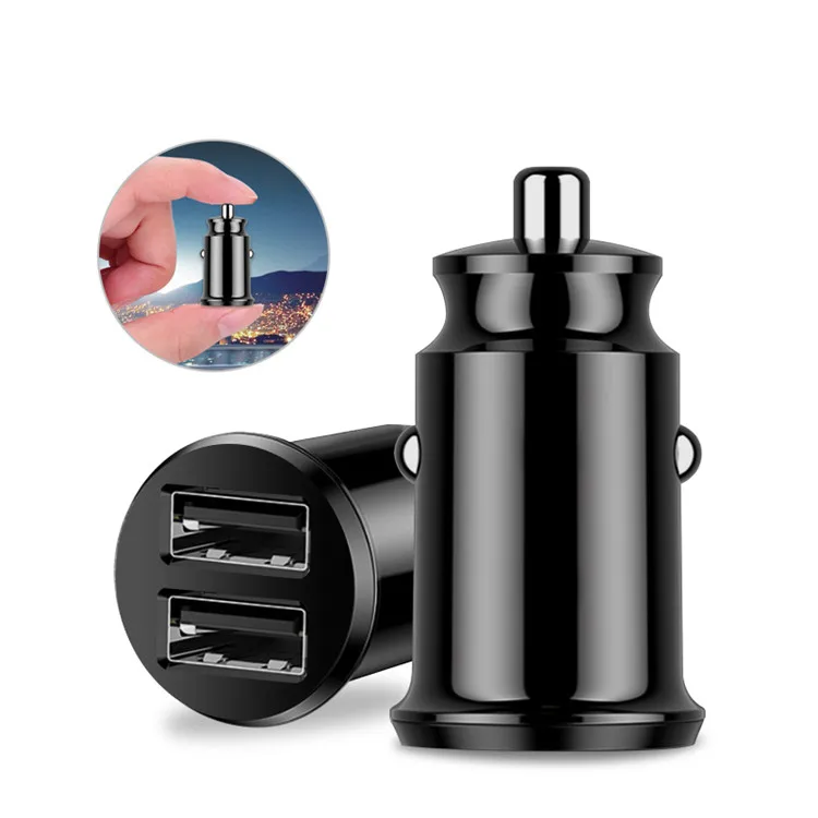 

Mini Dual USB Car Charger Socket Adapter 5V 3.1A Fast Charging For Mobile Phone