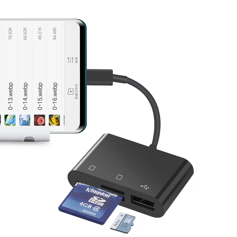 2020 Wholesale 3 in 1 Micro NUS Mini Multi Card Reader - ANKUX.COM