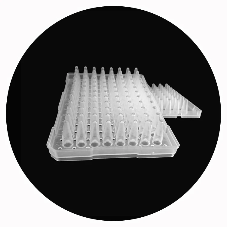 

Disposable plates 0.1ml/0.2ml 96 well PCR plate Height Skirt ABI for laboratory, Transparent