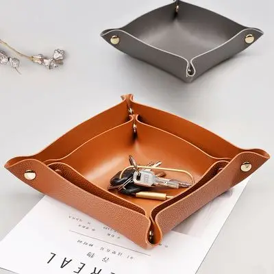 

PU leather leather storage tray