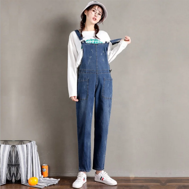 

Pregnant Jeans Maternity Pants Suspender Jeans Plus Size Overall Trousers Denim Dungarees Pregnancy Rompers L TO 5XL