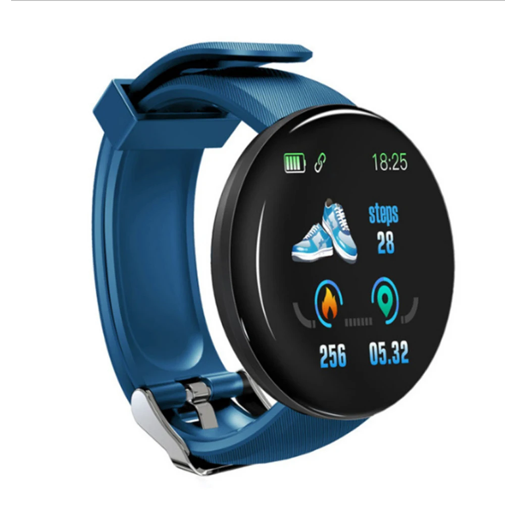 

D18 smart watch Logo customized IP67 heart rate Sleep monitoring sport waterproof smart watch, Black,green,red,blue