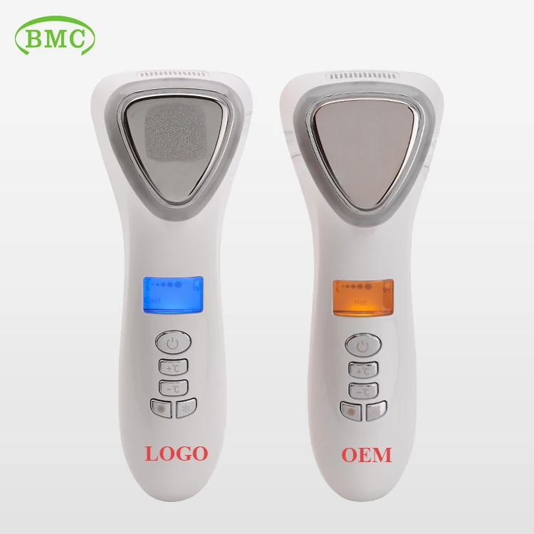 

Face Lifting Anti-Wrinkle Ultrasound Anti Aging Red Light Hot And Cool Galvanic Led Ems Ultrasonic Vibrating Facial Massager, White,gold