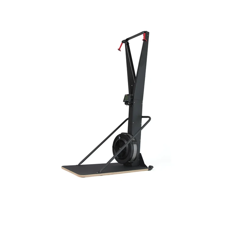 

durable fitness body building gym equipment trainer skiing ski machine, Black