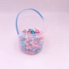 Food Grade Logo Printing Chocolate Sauce Container 1L Plastic Bucket With Handle and Lids