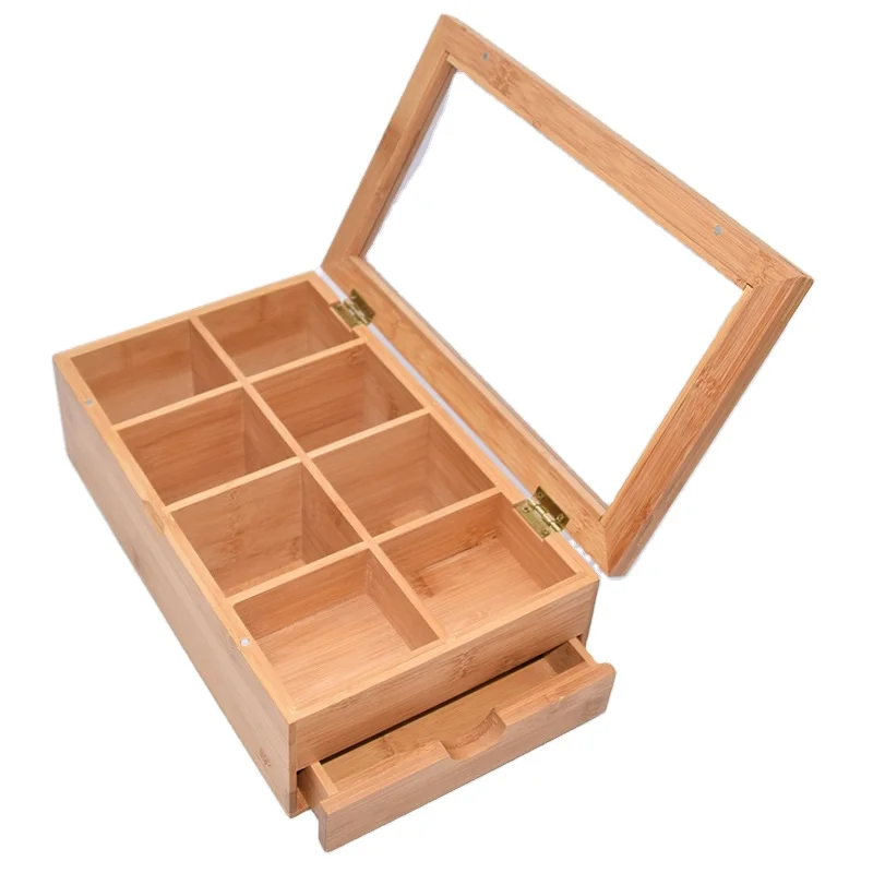 

Wholesale bamboo box tea storage box bamboo wooden box