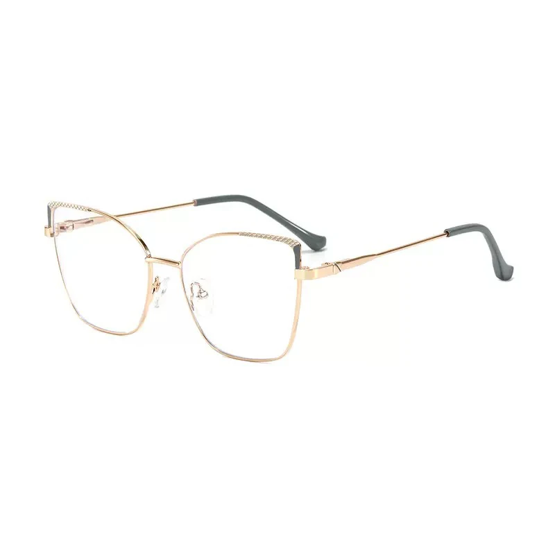 Beauty Cat Metal Unisex Wholesale Fashion Style Eyewear Men Women Custom Logo New Factory Optical Protection Fashion Glasses