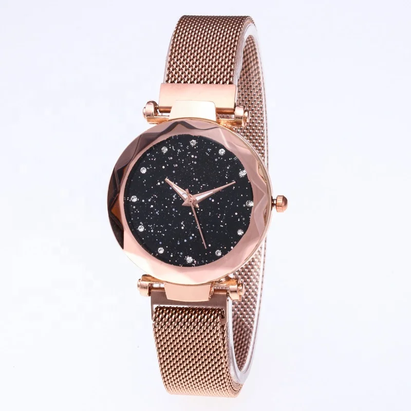 

Luxury Women Watches Magnetic Starry Sky Female Clock Quartz Wristwatch Fashion Ladies Wrist Watch Reloj Mujer Relogio Feminino, As shown