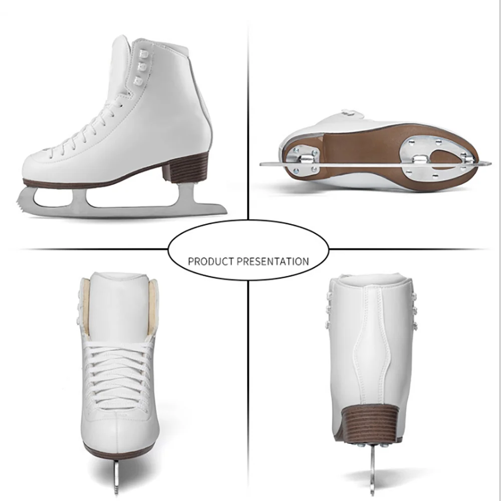 High Quality Hard Shell Adjustable Ice Skate Shoes For Kids And