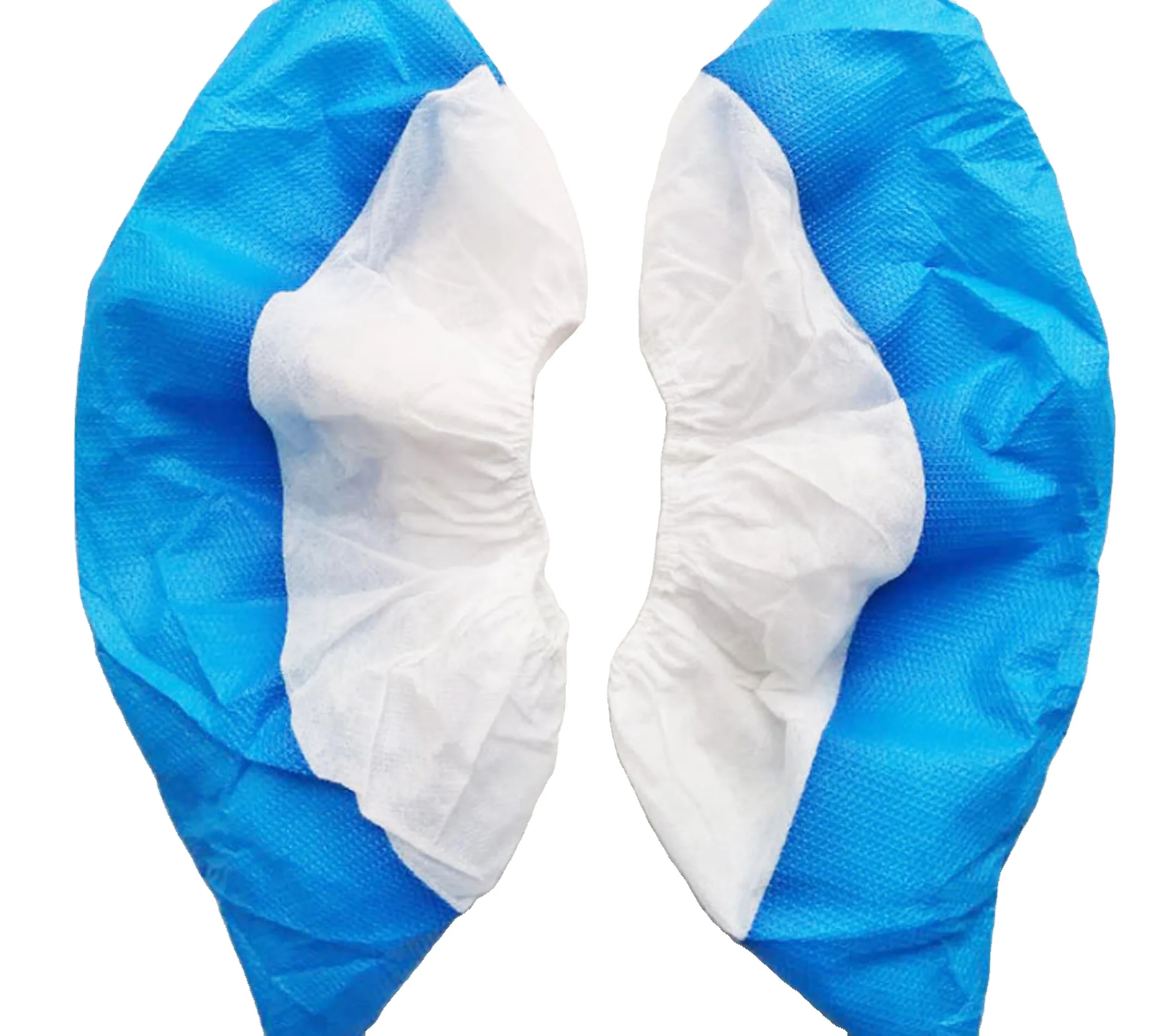 

Factory Directly Selling Waterproof Various Thickness Disposable PP+CPE Plastic Shoe cover, Blue