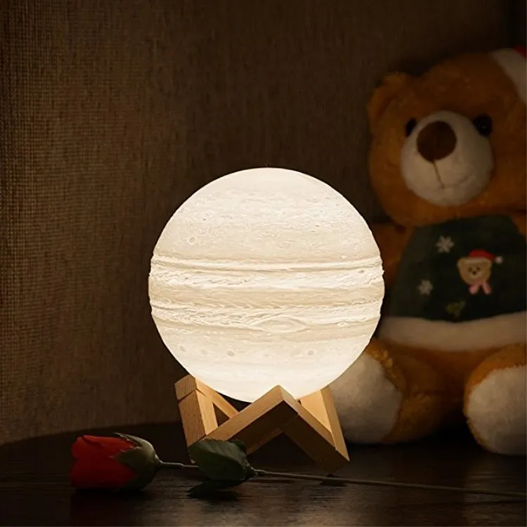 
16 Color 3 D Jupiter Night light USB charge LED Moon lamp for Home decor 