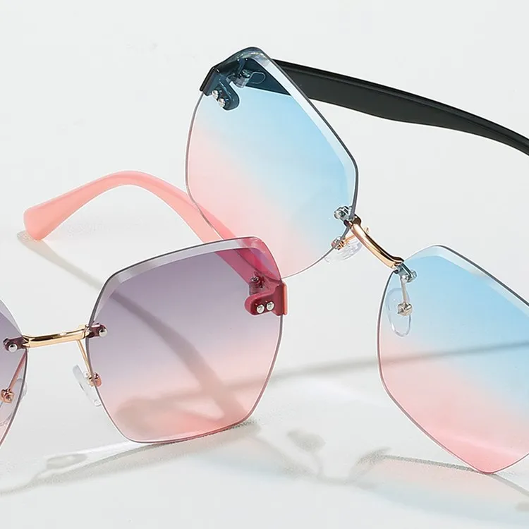 

DL Glasses 2022 new arrival irregular shape colorful ocean lens gafas de sol woman customizable cheap wholesale sunglasses, Picture colors