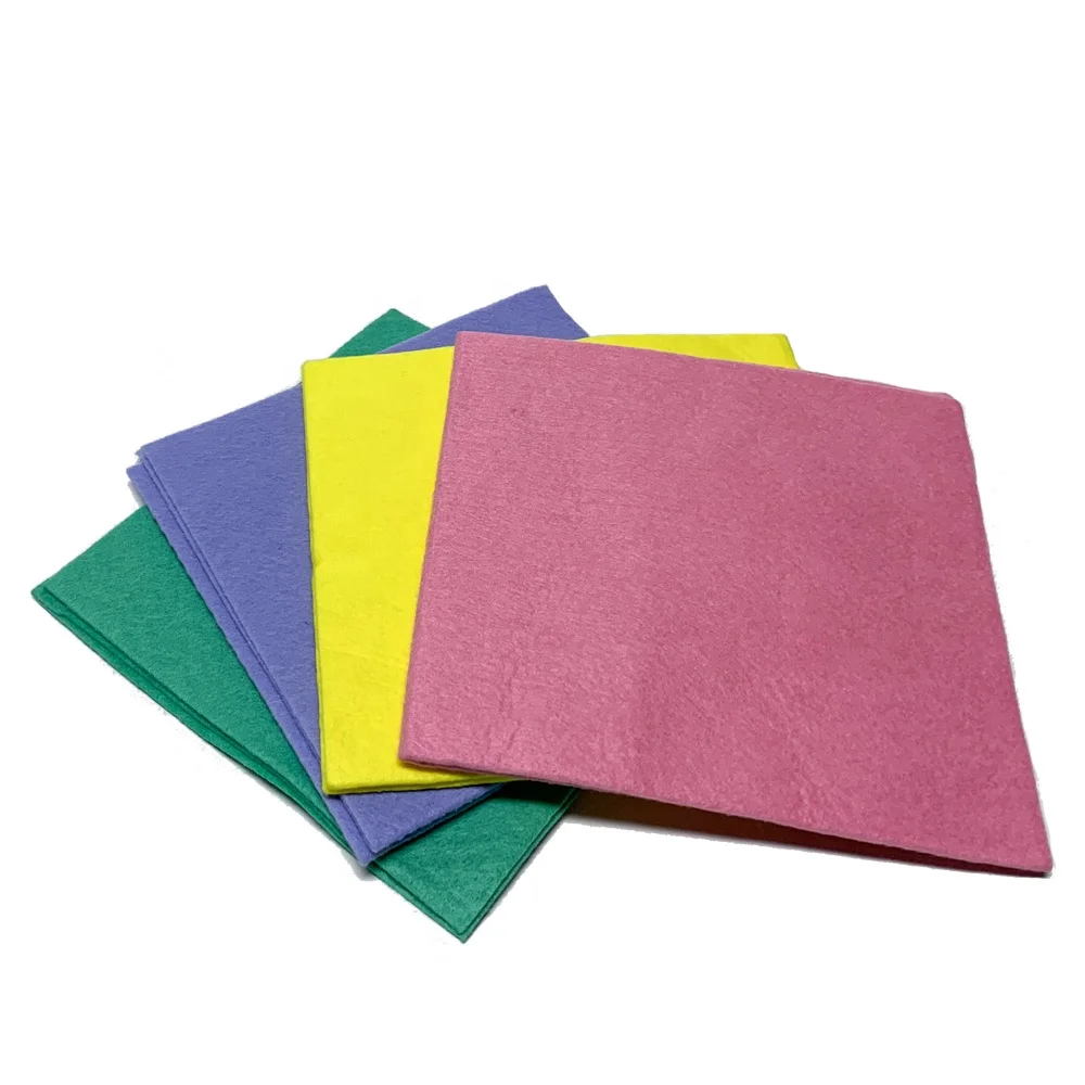 

Wholesale Oil-absorbing Coconut Rag Non-woven Felt Fabric Coconut Shell felt cleaning cloth, Pink (other colors available)