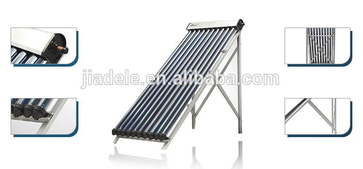 JIADELE 30 Tubes Pressurized Split Solar Collector With Heat Pipe For Solar Energy System Solar Water Heater details