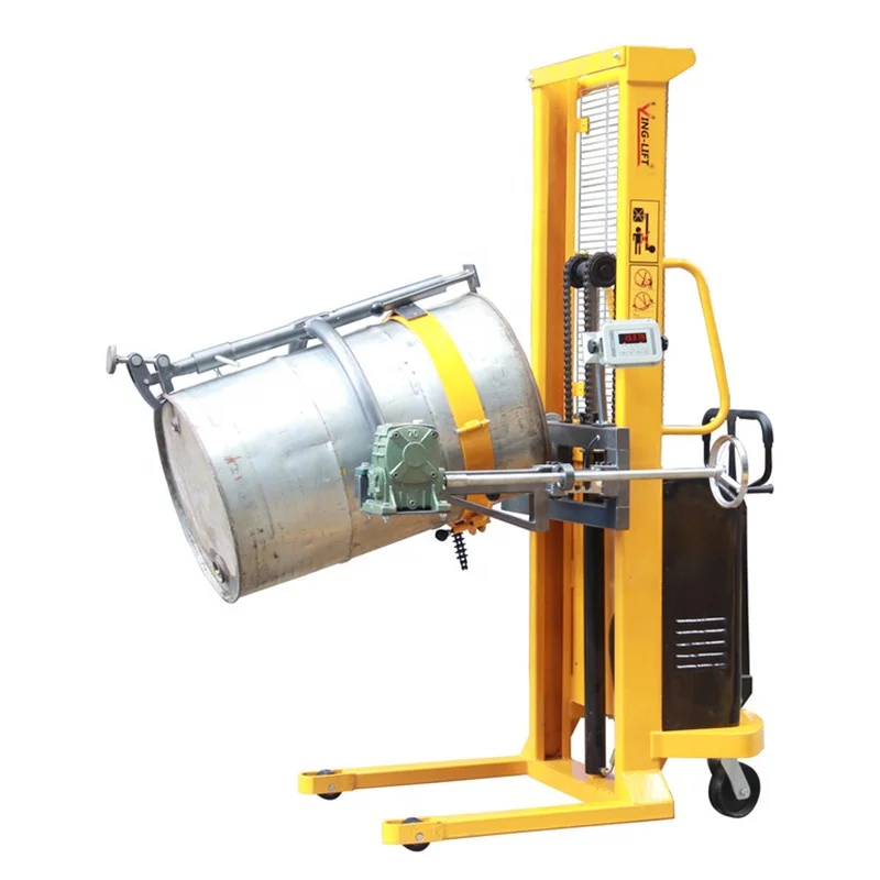 55 Gallon Electric Drum Handler,Semi Electric Drum Lifter Cum Tilter