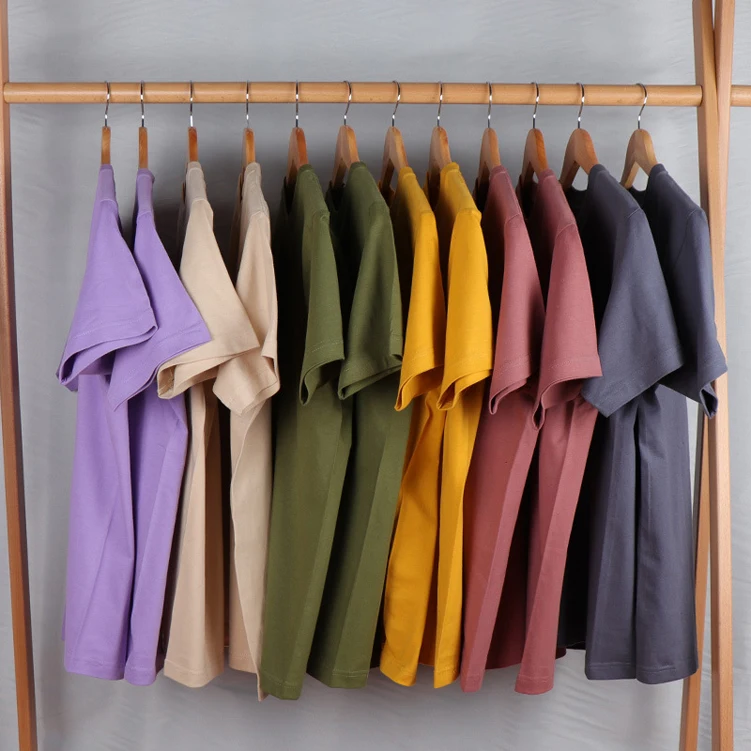

High Quality Heavyweight Solid Color 230g 100% Cotton Custom Black T-Shirts Mens Oversized T Shirts, Customized color