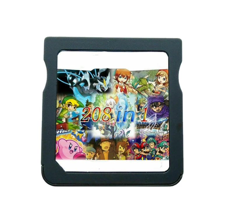 

Retro video games 208 IN 1 Game Card Cartridge for Retro Video Games card, Colorful