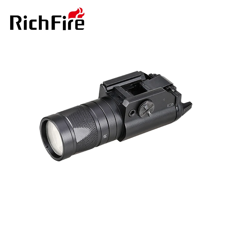 

RichFire 300 Lumens 850nm ir Infrared Night Vision Airsoft Weapon Pistol lamp Electric Torch weapon light for gIock 17 18c, Black