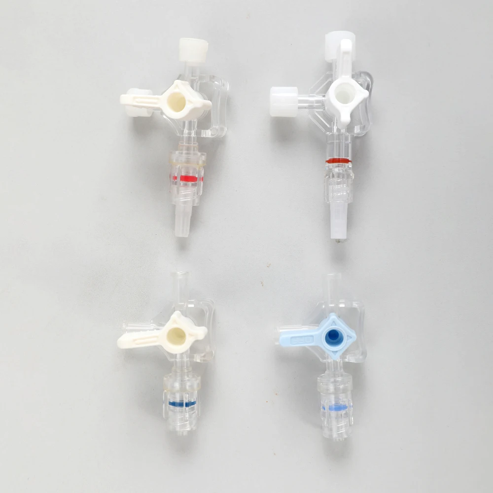Plastic Anesthesia Medical Extension Connection Tube With Three Way