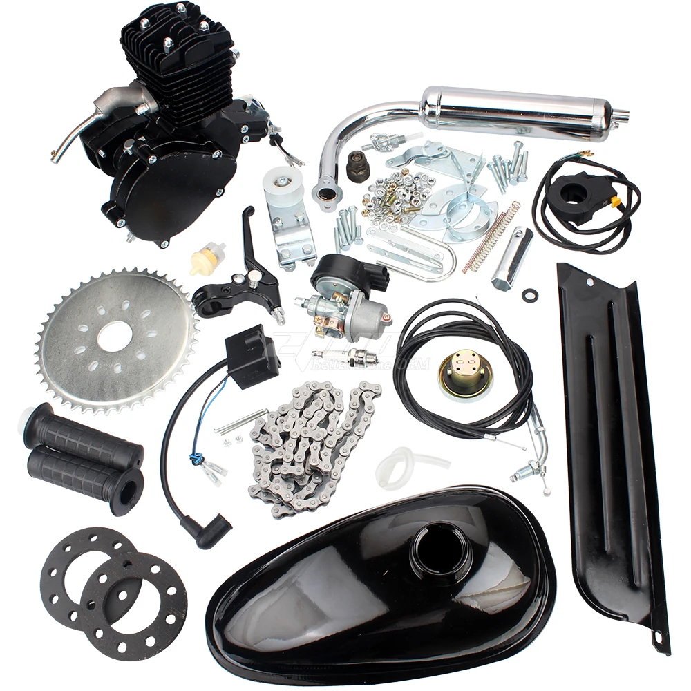 

50cc (F50) 2-Stroke Cycle Motorized Bike Black Body Engine Motor Bicycle Scooter Kit