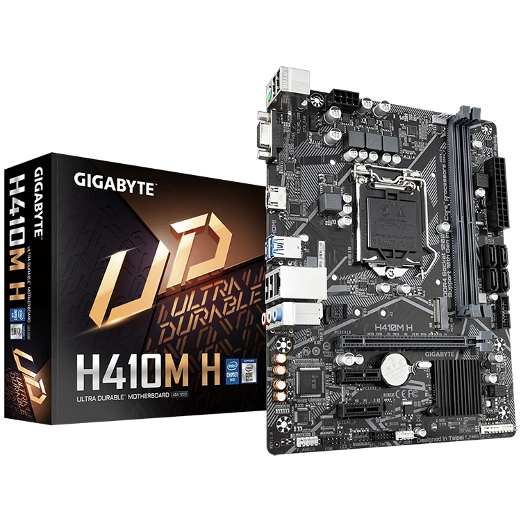 

GIGABYTE H410M H MATX Gaming Motherboard with Intel H410 Chipset Supports 10th Gen Intel Core Series Processors