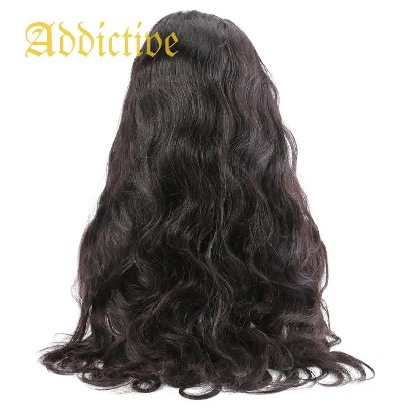 

Addictive Hot Selling Body Wave Free Shipping Cuticle Aligned Unprocessed Brazilian Virgin Human Hair Lace Frontal Wigs
