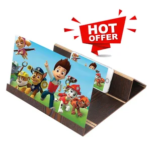 12 inch Wooden Pattern Mobile Phone Screen Magnifier