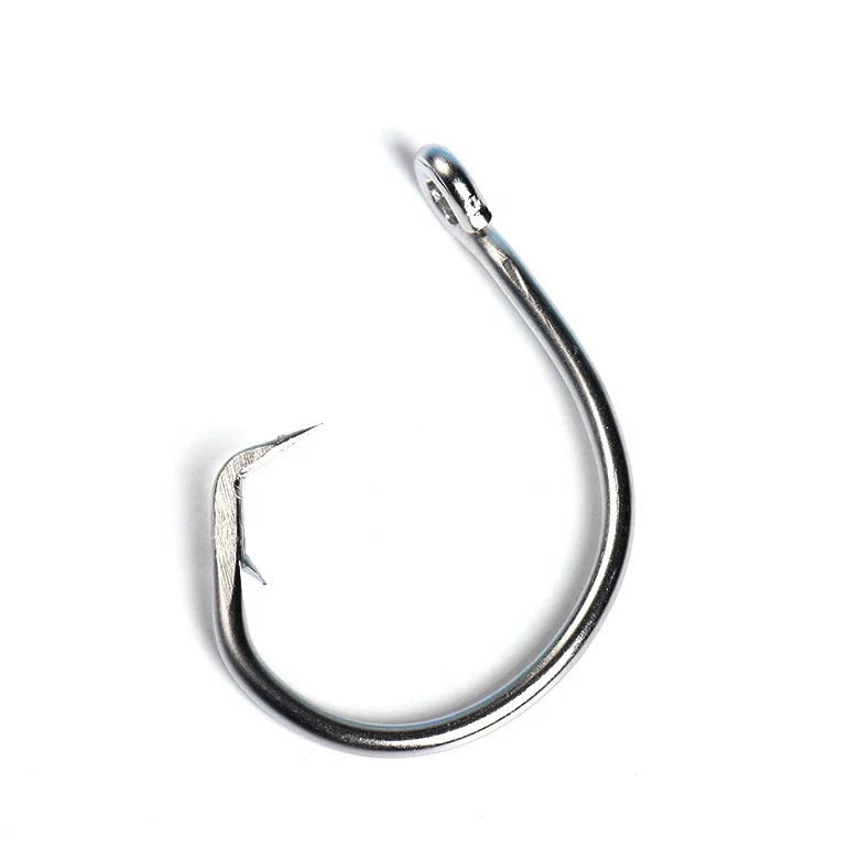 

Commercial saltwater sea Longline 39960 Big game Stainless Steel Fishing Tackle Tuna Shark fishing Circle Hooks, Silver