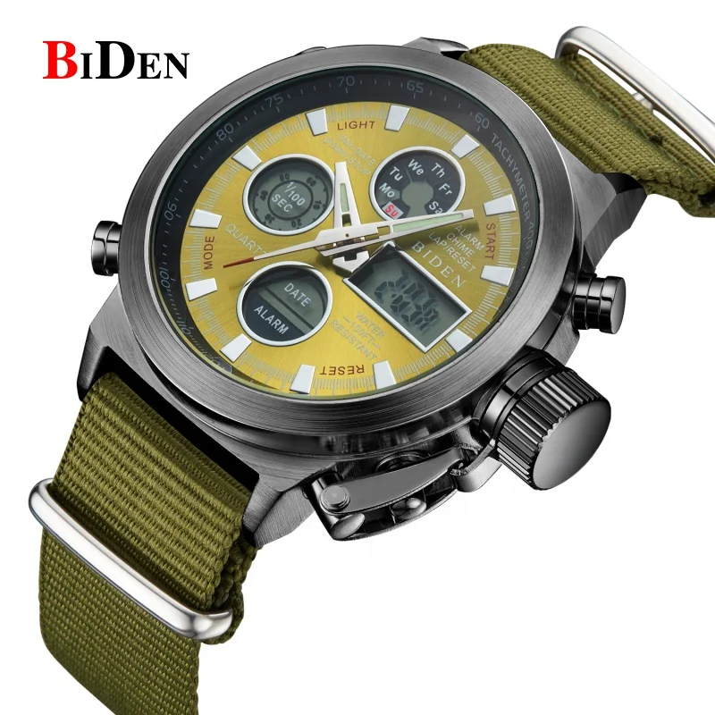 

Biden New Design Oem Custom Logo Swiss Men Waterproof Tactical Army Military Digital Sport Hand Watch For Men