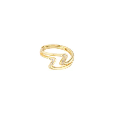 

Fashion Personality Sterling Silver 925 Ring With Bling Zircon Jewelry Custom Design