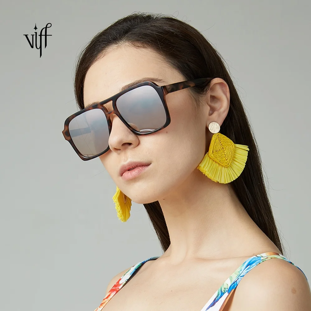 

VIFF Oversize Sunglasses HP18917 Custom Frame Fashion Ladies Sunglasses, Multi