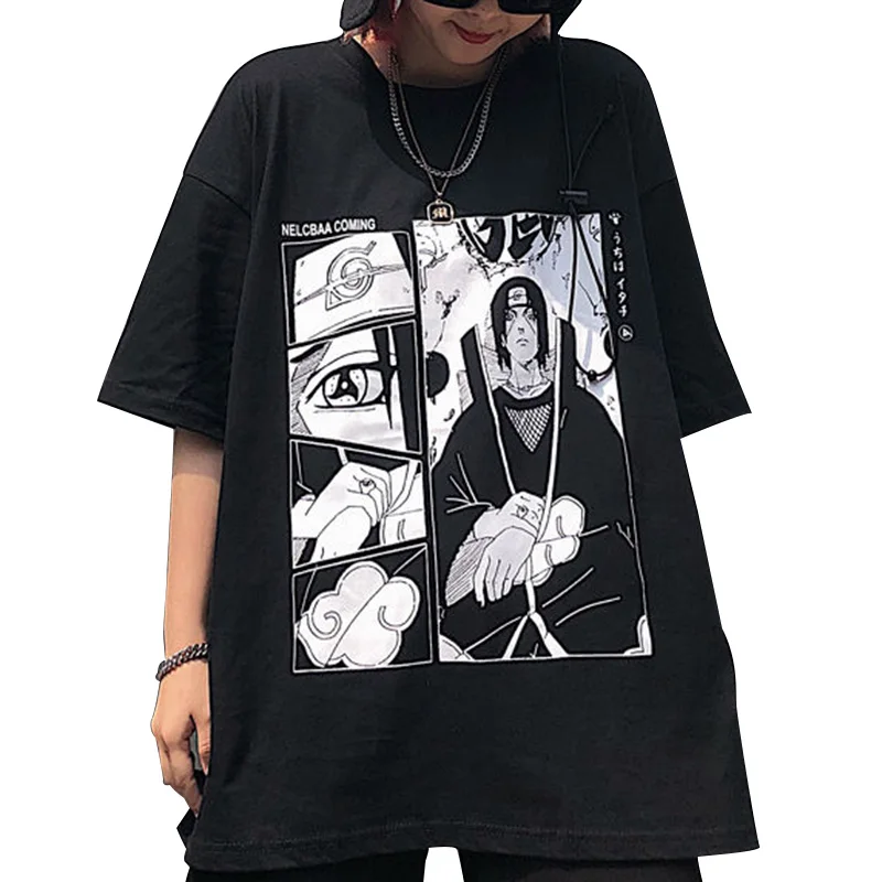 

Itachi T Shirt Women Japanese Anime 90s Shirt Harajuku Hip Hop Graphic Tees Kawaii Cartoon Uzumaki Cartoon Tshirt tops, Customized color