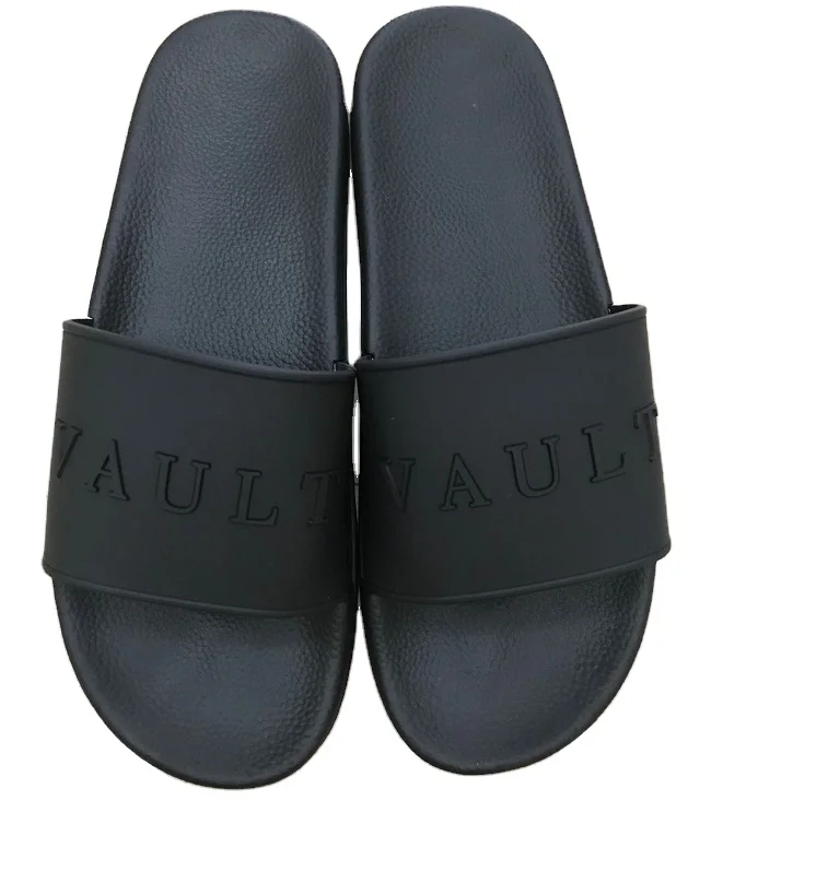 

slide slipper slides Footwear Men Summer Wholesale Indoor House Flat Custom Logo Designer Men'S Pvc Sandals Slippers Slides