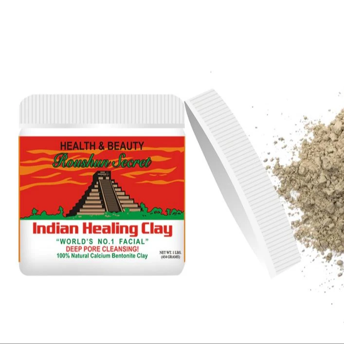 

Best Sell Indian Healing Clay Deep Pore Cleansing Facial Body Mask Original 100% Natural Indian Clay Mask