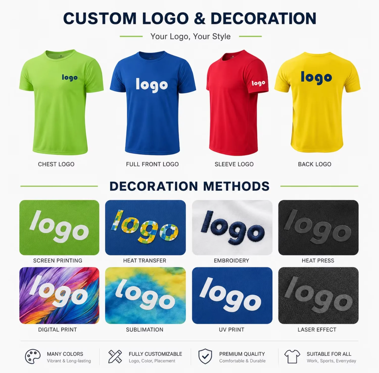 Unisex 100% Cotton Crew Neck Shirt 180g Short Sleeve Summer Top Plus Size Logo Print Bulk Stock Price Hues Choice New Item