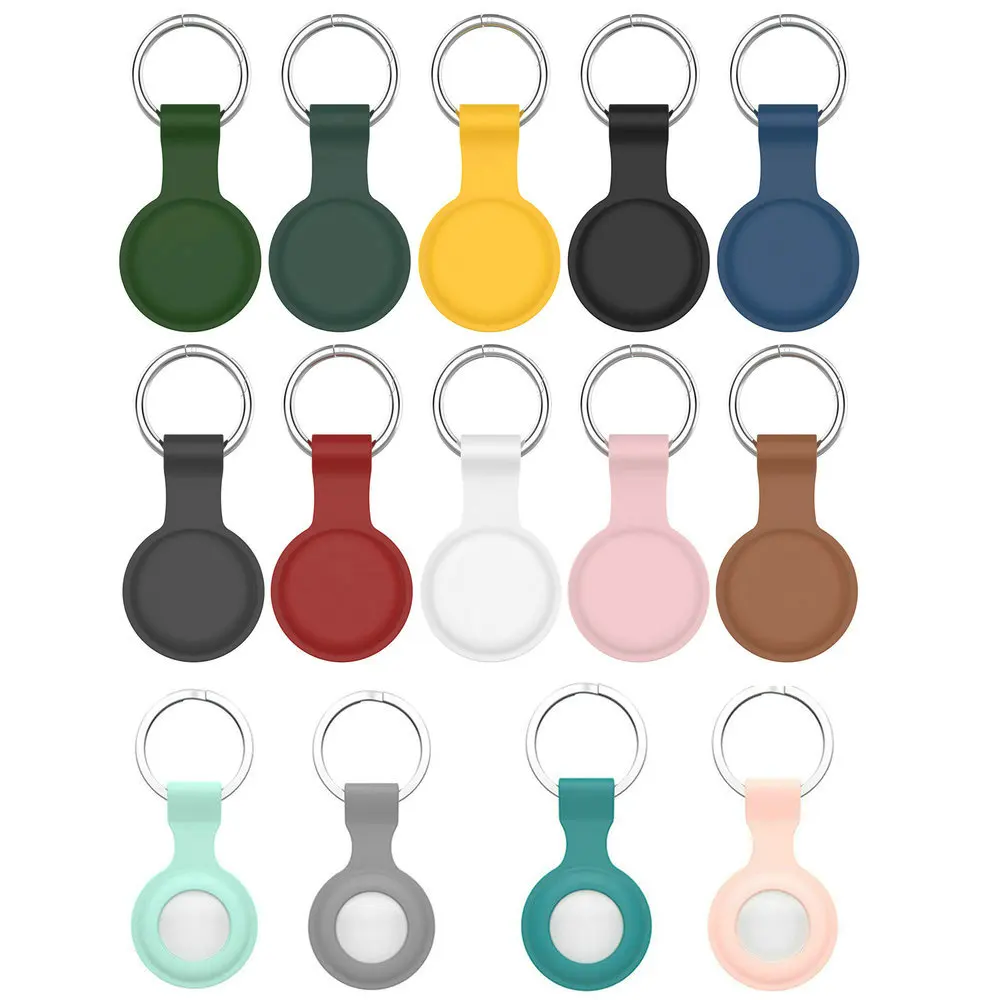 

Silicone Rubber Case Cover Protector Bag Anti Lost  Tracker Holder Key Ring