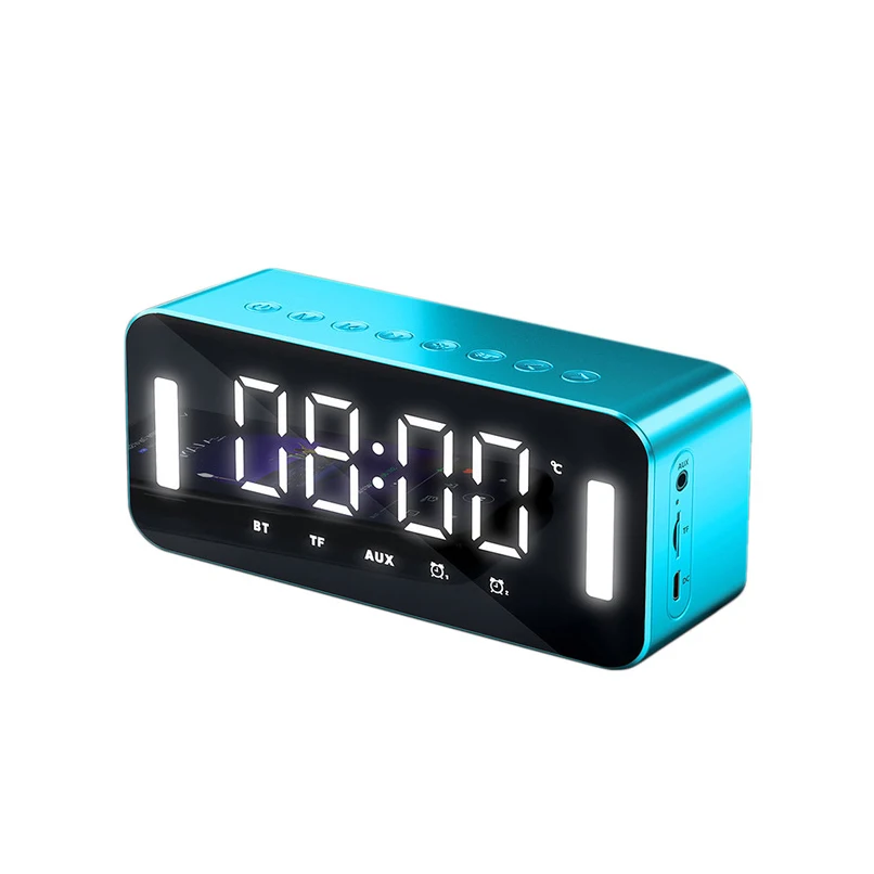 

H8 Wireless Speaker Stereo Bass Night Light Multifunctional Digital Electronic Clock Support Temperature Display FM Radio