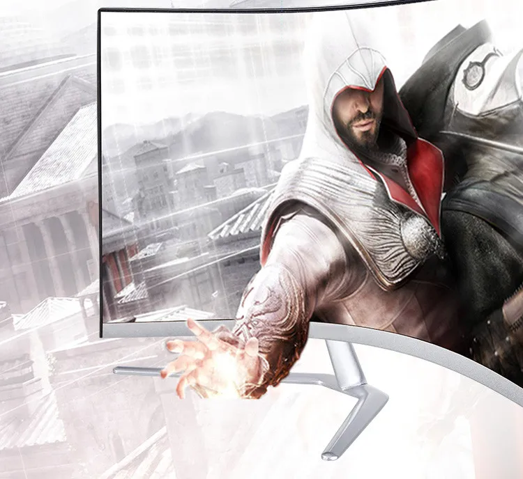 Curved ultra thin LED 32 inch pc monitor 75HZ