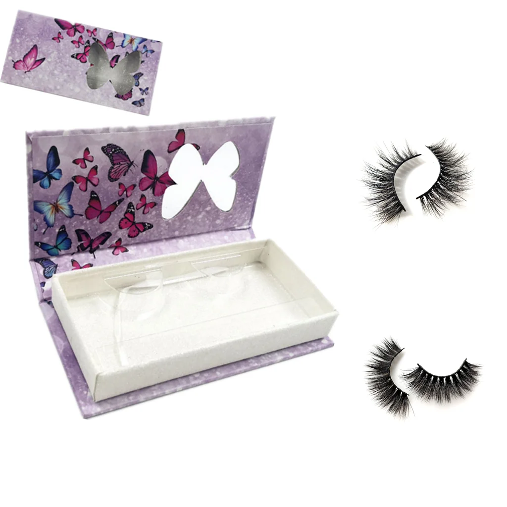 

Butterfly eye lash Packaging butterfly eyelash packaging box Fit Natural 3D Mink Eye Lash faux mink eyelashes