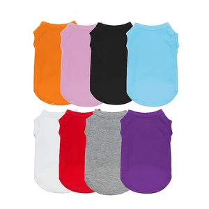 Image of Blank Large Dog t shirts 4XL~6XL Plain Pet t shirt Summer Clothes