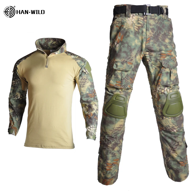 

Tactical Suit Military Uniform Training Suit Camouflage Hunting Shirts Pants Paintball Clothes Sets