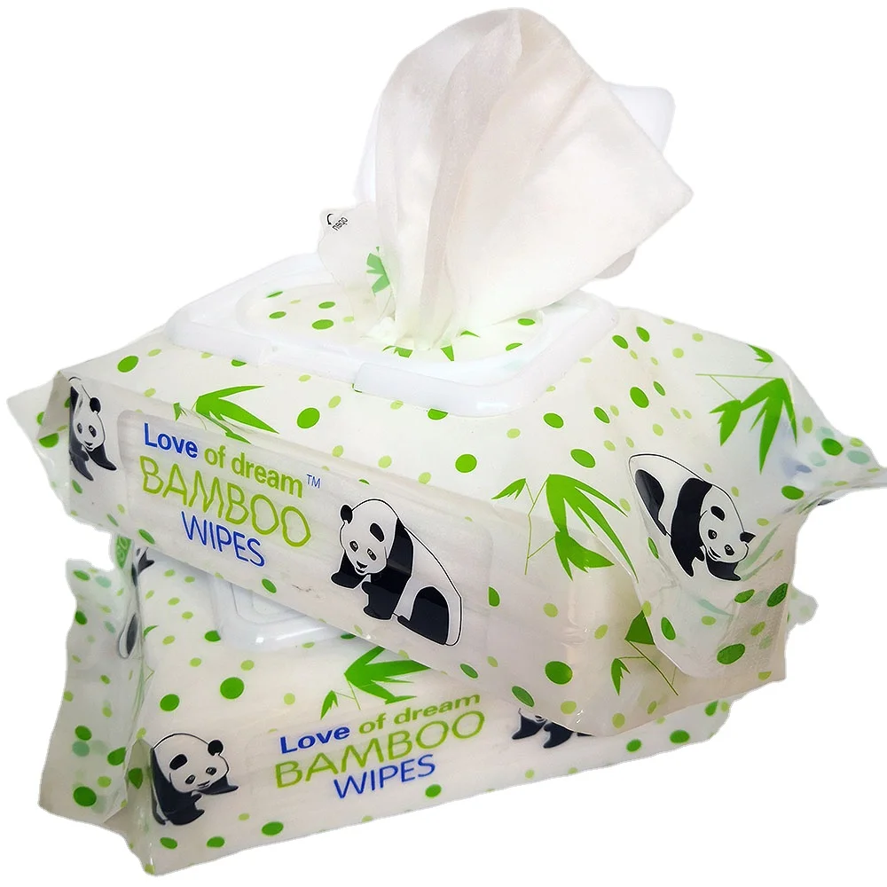 

professional cotton facial tissue cleaning bamboo fiber wipes wet