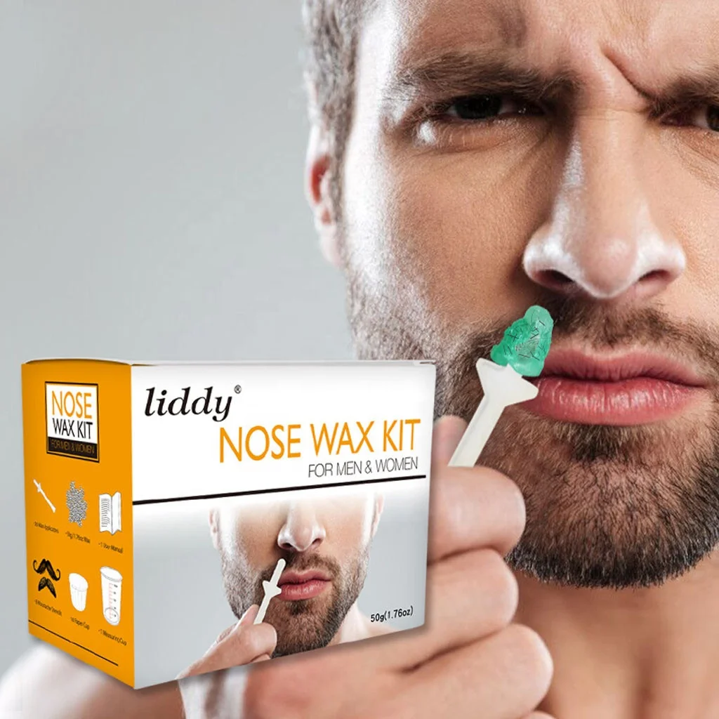 

LIDDY Hair Removal Wax kit Natural Gentle Safe Quick Nose Wax Nostril hair Removal for Men Women painless removal Nose Hair