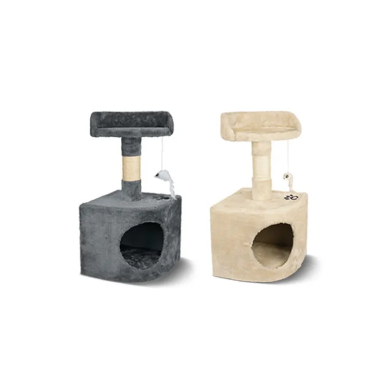 

Cat Scratcher Tree Popular With Paw Small Kitty Condo for Sales, Beige