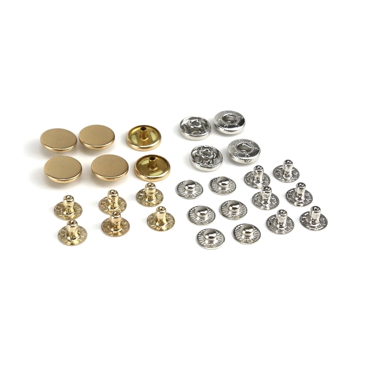 
Factory Supply Fashion Custom Non-toxic Snap Button Metal With Logo For Clothes 