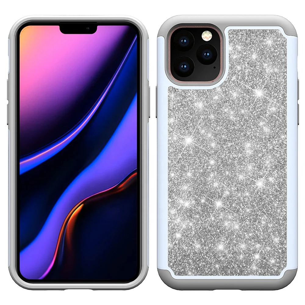 

For apple iphone accessories Fashion Reversible Glitter Phone Case For iPhone 11/For iPhone XI, 5 colors