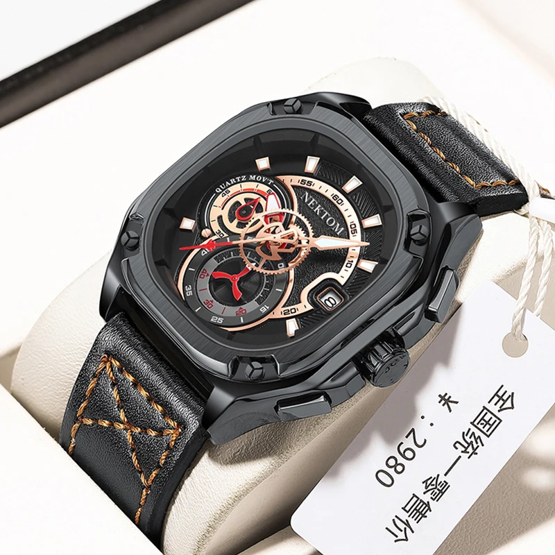 NEKTOM 2022 Square Quartz Watc